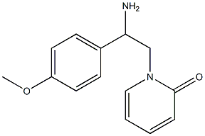 1-[2-amino-2-(4-methoxyphenyl)ethyl]pyridin-2(1H)-one Structure