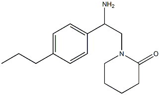 1-[2-amino-2-(4-propylphenyl)ethyl]piperidin-2-one,,结构式