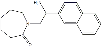 1-[2-amino-2-(naphthalen-2-yl)ethyl]azepan-2-one Structure