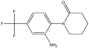 1-[2-amino-4-(trifluoromethyl)phenyl]piperidin-2-one Struktur
