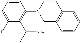 1-[2-fluoro-6-(1,2,3,4-tetrahydroisoquinolin-2-yl)phenyl]ethan-1-amine,,结构式