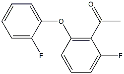 1-[2-fluoro-6-(2-fluorophenoxy)phenyl]ethan-1-one Struktur