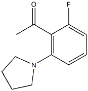 1-[2-fluoro-6-(pyrrolidin-1-yl)phenyl]ethan-1-one 结构式