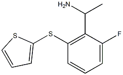 1-[2-fluoro-6-(thiophen-2-ylsulfanyl)phenyl]ethan-1-amine Structure