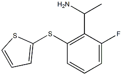 1-[2-fluoro-6-(thiophen-2-ylsulfanyl)phenyl]ethan-1-amine|