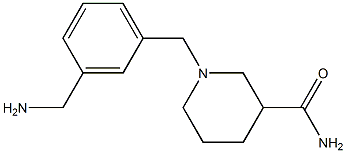 1-[3-(aminomethyl)benzyl]piperidine-3-carboxamide Structure