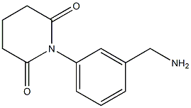 1-[3-(aminomethyl)phenyl]piperidine-2,6-dione 结构式