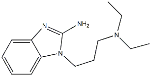 1-[3-(diethylamino)propyl]-1H-1,3-benzodiazol-2-amine,,结构式