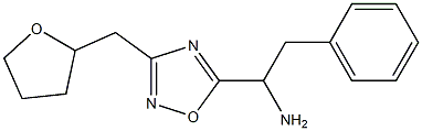 1-[3-(oxolan-2-ylmethyl)-1,2,4-oxadiazol-5-yl]-2-phenylethan-1-amine Structure