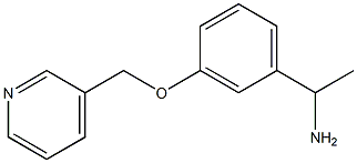 1-[3-(pyridin-3-ylmethoxy)phenyl]ethanamine Structure