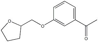 1-[3-(tetrahydrofuran-2-ylmethoxy)phenyl]ethanone Struktur