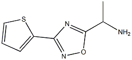 1-[3-(thiophen-2-yl)-1,2,4-oxadiazol-5-yl]ethan-1-amine,,结构式