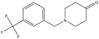 1-[3-(trifluoromethyl)benzyl]piperidin-4-one Structure