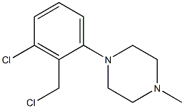 1-[3-chloro-2-(chloromethyl)phenyl]-4-methylpiperazine Structure