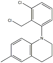 1-[3-chloro-2-(chloromethyl)phenyl]-6-methyl-1,2,3,4-tetrahydroquinoline Structure
