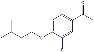 1-[3-fluoro-4-(3-methylbutoxy)phenyl]ethan-1-one Struktur