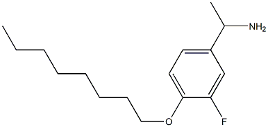 1-[3-fluoro-4-(octyloxy)phenyl]ethan-1-amine 结构式