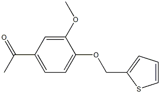 1-[3-methoxy-4-(thien-2-ylmethoxy)phenyl]ethanone Structure