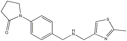 1-[4-({[(2-methyl-1,3-thiazol-4-yl)methyl]amino}methyl)phenyl]pyrrolidin-2-one Structure