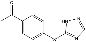 1-[4-(1H-1,2,4-triazol-5-ylsulfanyl)phenyl]ethan-1-one Structure