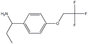 1-[4-(2,2,2-trifluoroethoxy)phenyl]propan-1-amine Struktur