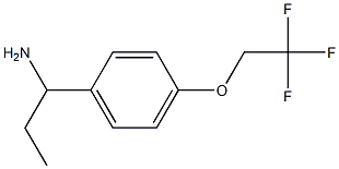 1-[4-(2,2,2-trifluoroethoxy)phenyl]propan-1-amine,,结构式