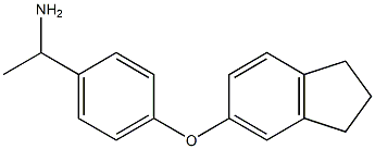 1-[4-(2,3-dihydro-1H-inden-5-yloxy)phenyl]ethan-1-amine,,结构式