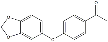 1-[4-(2H-1,3-benzodioxol-5-yloxy)phenyl]ethan-1-one 结构式