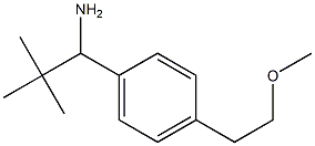 1-[4-(2-methoxyethyl)phenyl]-2,2-dimethylpropan-1-amine 化学構造式