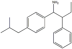 1-[4-(2-methylpropyl)phenyl]-2-phenylbutan-1-amine Struktur
