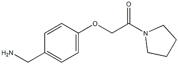 1-[4-(2-oxo-2-pyrrolidin-1-ylethoxy)phenyl]methanamine Structure