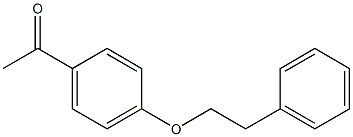 4′-(フェネチルオキシ)アセトフェノン 化学構造式