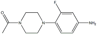 1-[4-(4-amino-2-fluorophenyl)piperazin-1-yl]ethan-1-one Structure