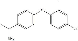 1-[4-(4-chloro-2-methylphenoxy)phenyl]ethan-1-amine,,结构式