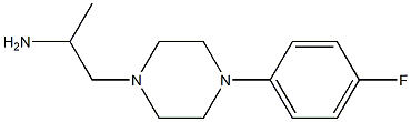 1-[4-(4-fluorophenyl)piperazin-1-yl]propan-2-amine 结构式
