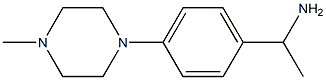 1-[4-(4-methylpiperazin-1-yl)phenyl]ethanamine,,结构式