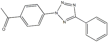 1-[4-(5-phenyl-2H-1,2,3,4-tetrazol-2-yl)phenyl]ethan-1-one Structure