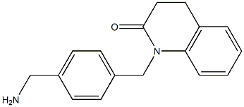 1-[4-(aminomethyl)benzyl]-3,4-dihydroquinolin-2(1H)-one 化学構造式