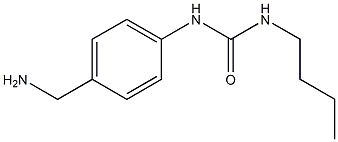 1-[4-(aminomethyl)phenyl]-3-butylurea 结构式