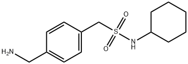 1-[4-(aminomethyl)phenyl]-N-cyclohexylmethanesulfonamide,1036446-87-3,结构式