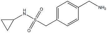 1-[4-(aminomethyl)phenyl]-N-cyclopropylmethanesulfonamide Structure