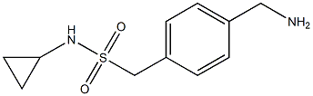 1-[4-(aminomethyl)phenyl]-N-cyclopropylmethanesulfonamide,1040042-19-0,结构式