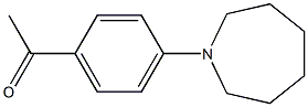 1-[4-(アゼパン-1-イル)フェニル]エタン-1-オン 化学構造式