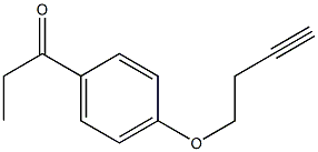 1-[4-(but-3-ynyloxy)phenyl]propan-1-one Structure