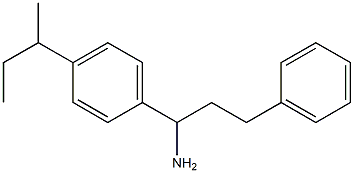 1-[4-(butan-2-yl)phenyl]-3-phenylpropan-1-amine Structure