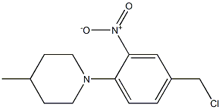  1-[4-(chloromethyl)-2-nitrophenyl]-4-methylpiperidine