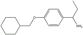 1-[4-(cyclohexylmethoxy)phenyl]propan-1-amine Structure