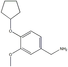 1-[4-(cyclopentyloxy)-3-methoxyphenyl]methanamine,,结构式