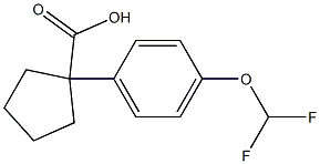 1-[4-(difluoromethoxy)phenyl]cyclopentane-1-carboxylic acid