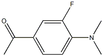1-[4-(dimethylamino)-3-fluorophenyl]ethan-1-one Struktur